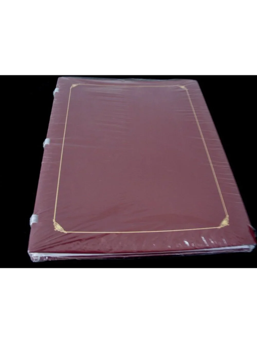 Creative Memories 12x15 Open Spine Album Sterling Burgundy Big Book, With pages